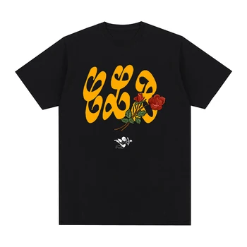 Футболка Drake Black Certified Lover Boy в стиле хип-хоп с круглым вырезом, Модная футболка с рисунком косули, 100% хлопок, мужские и женские футболки с коротким рукавом, топы.