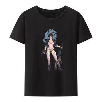 Винтажная футболка Motoko Kusanagi Sexy Babe с графическим принтом, топики Hot Pin Up, новинка, уличная одежда, мужская одежда, юмор, свободный крой.