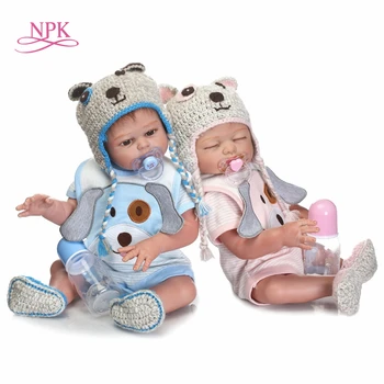 NPK 55 СМ Куклы Возрожденные Силиконовые Детские Куклы Для Продажи Реалистичные Куклы Для Девочек Кукла Ручной Работы Baby Real Kids Playmate Подарки игрушки